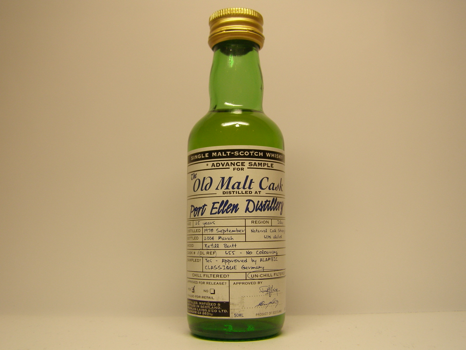 ISMSW 25yo 1978-2004 "Old Malt Cask" 50ML 61,1%VOL 